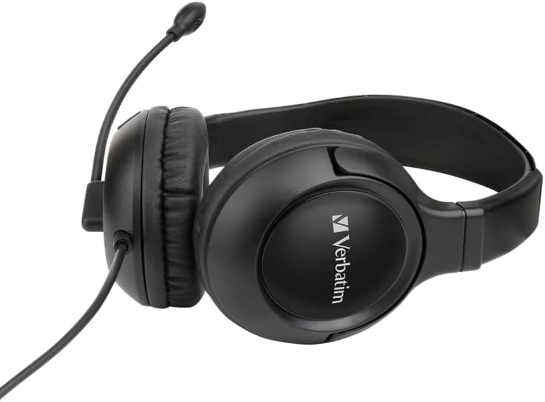 Multimedia Headset with Noise Cancelling Boom Mic - Black image number 4