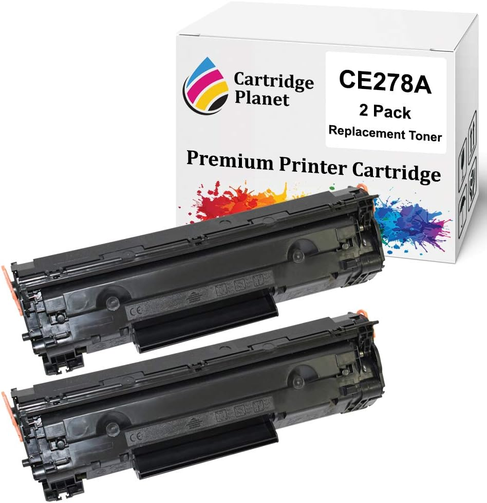 Cartridge Planet 2 Pack Compatible Toner Cartridge Replacement for HP CE278A 78A (2,100 Pages) for HP Laserjet M1536Dnf MFP Laserjet P1560 Laserjet P1566 Laserjet P1606Dn