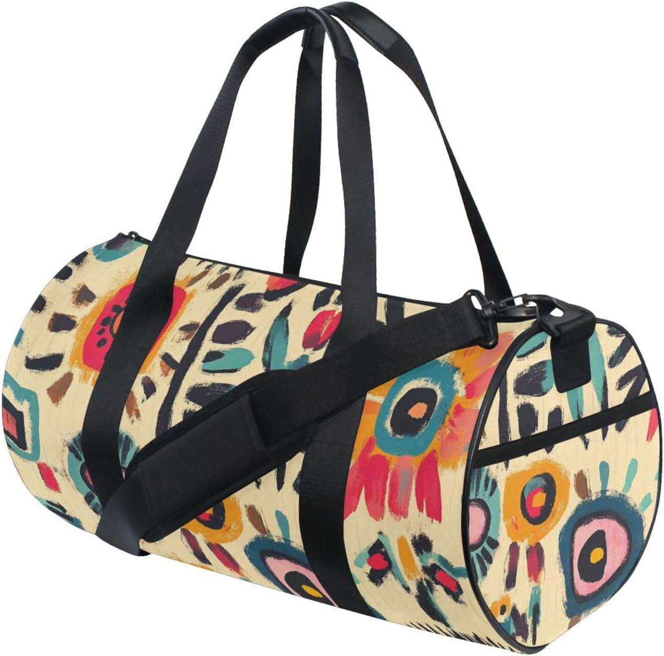Bohemian Style Elements Retro Travel Hand Bag Travel Weekender Gear Bag Airplane Traveling Large Capacity image number 2