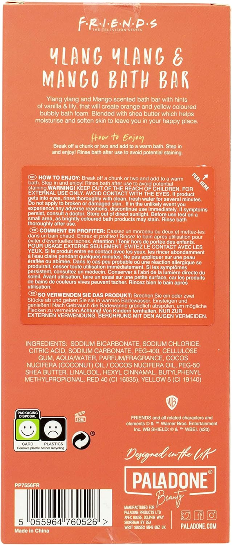 FRIENDS TV Show I'D Rather Be Watching Friends Bath Bar - Ylang Ylang and Mango Scented image number 3