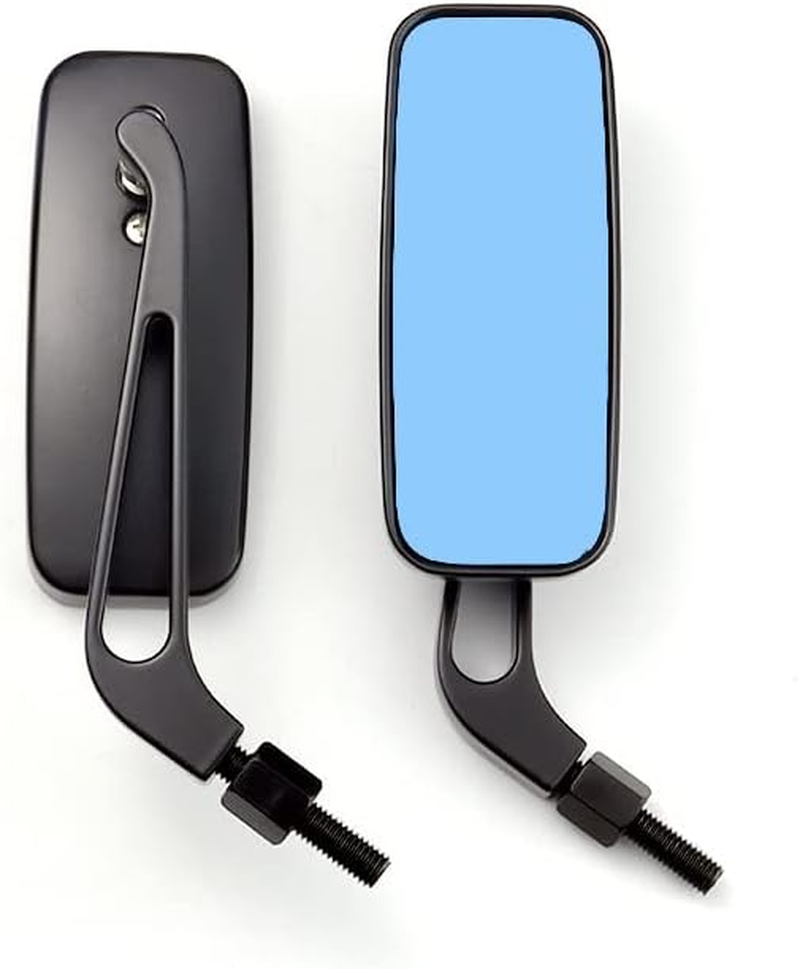Motorcycle Rectangle Rearview Side Mirrors for Harley Softail Sportster Honda Yamaha Cruiser Chopper Bobber image number 5