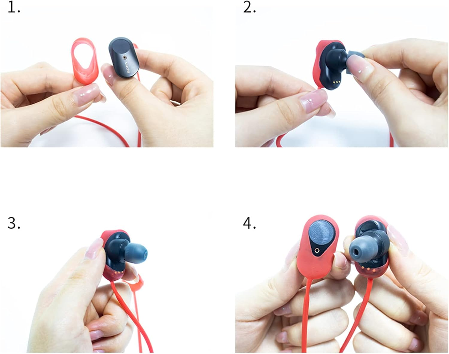 Anti-Lost Strap Hanging Neck Rope Soft Silicone String Headset Waterproof Sports Accessories WF-1000XM3 image number 2