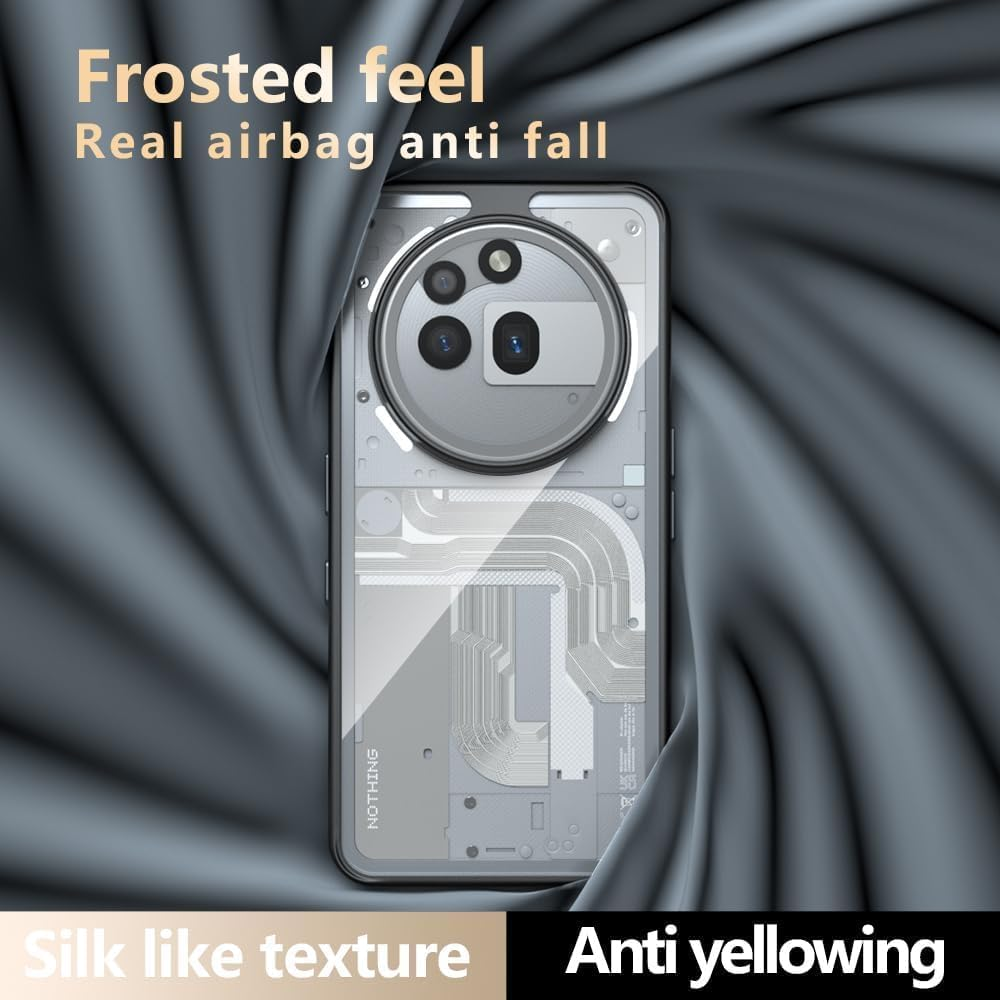 Matte Case for Nothing Phone 3A Pro/Nothing 3A Pro, Magnetic Mobile Phone Case, Shockproof Protective Case for Supports Magnetic Car Mount. CX image number 6