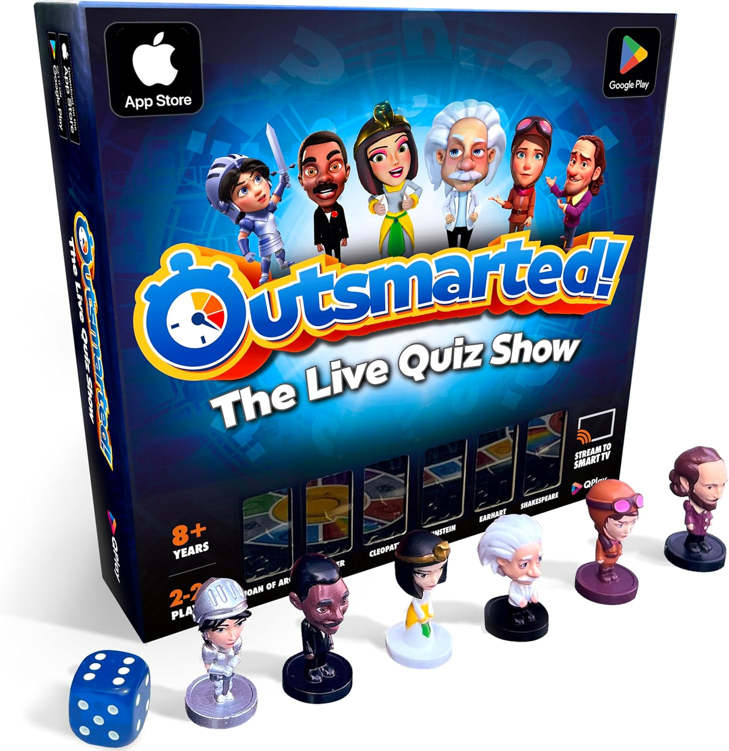 Outsmarted - the App-Connected TV Quiz-Show Board Game | Kids, Teens & Adults | Next-Level Game Night for Family & Friends | 2&ndash;24 Players | Age 8+ | 10,000+ Questions | 2026 Edition image number 1