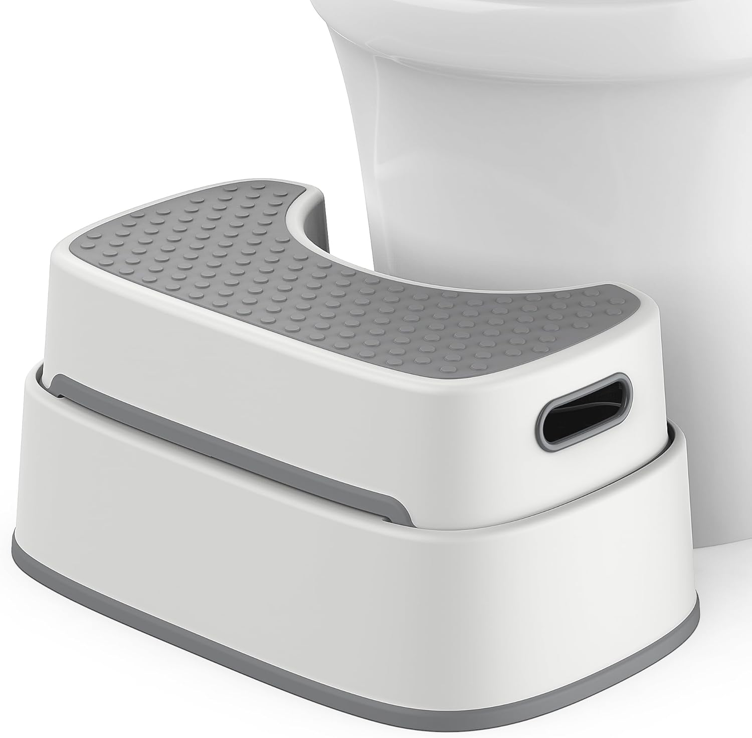 MR.SIGA Toilet Stool Squat Adult, Bathroom Stool Heavy Duty, anti Slip Toilet Step for Bathroom, Toddler Step Stool for Kids image number 2