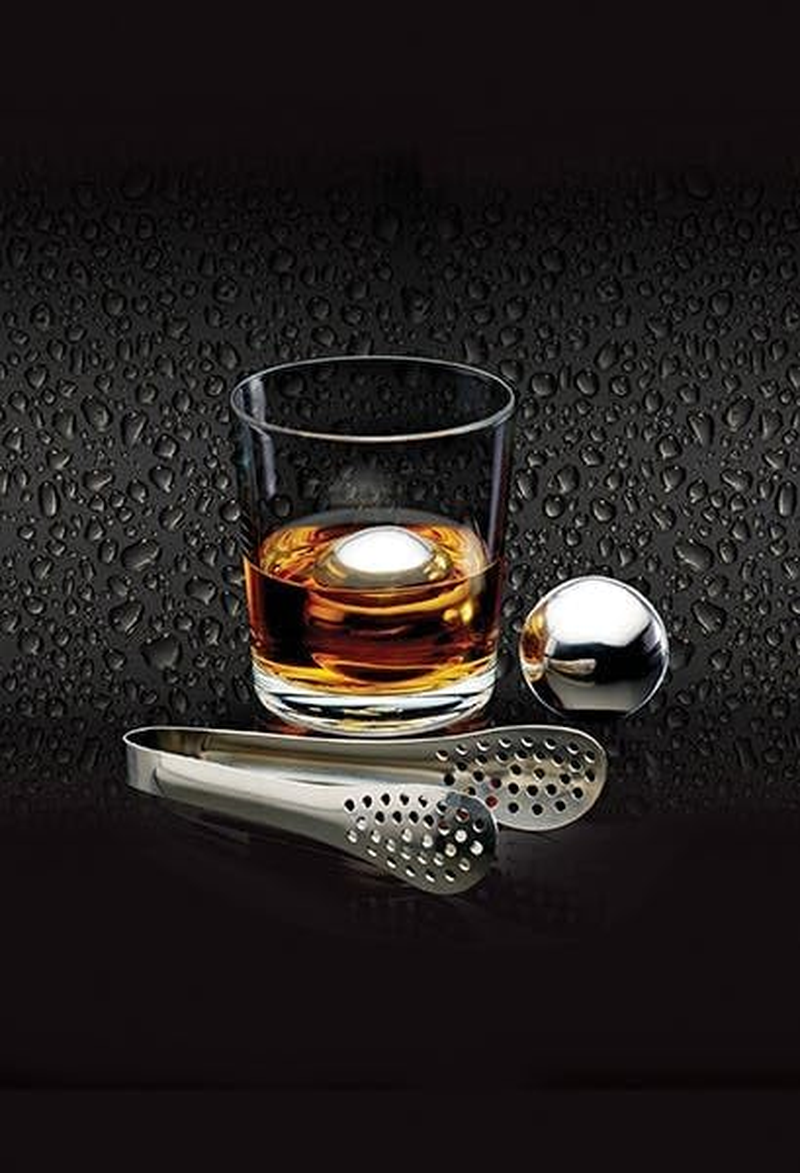 Barcraft Ice Ball Set 3Pc Stainless Steel Gift Boxed image number 1