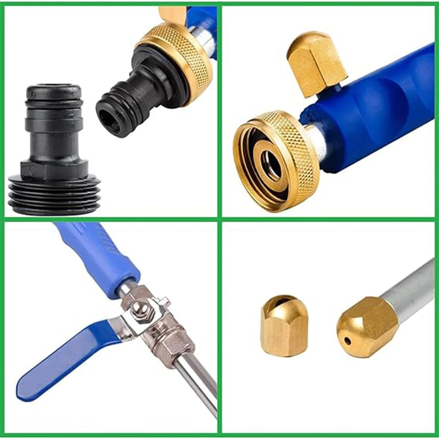 Roczential High Pressure Washer High Pressure Washer for Car Washing & Surface Cleaning, Compact and Lightweight Design for Garden Fence Floor Wall with High Pressure Water Spray (Black) image number 1