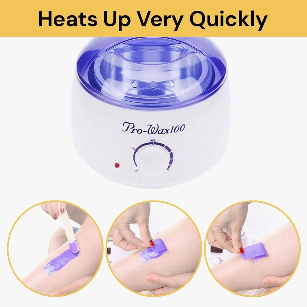 EZONEDEAL Wax Warmer for Hair Removal, Wax Kit for Women and Men Full Body, Professional Electric Wax Heater for Hard, Soft, Paraffin, Warm, Cr&egrave;me and Strip Wax, with Adjustable Temperature image number 6
