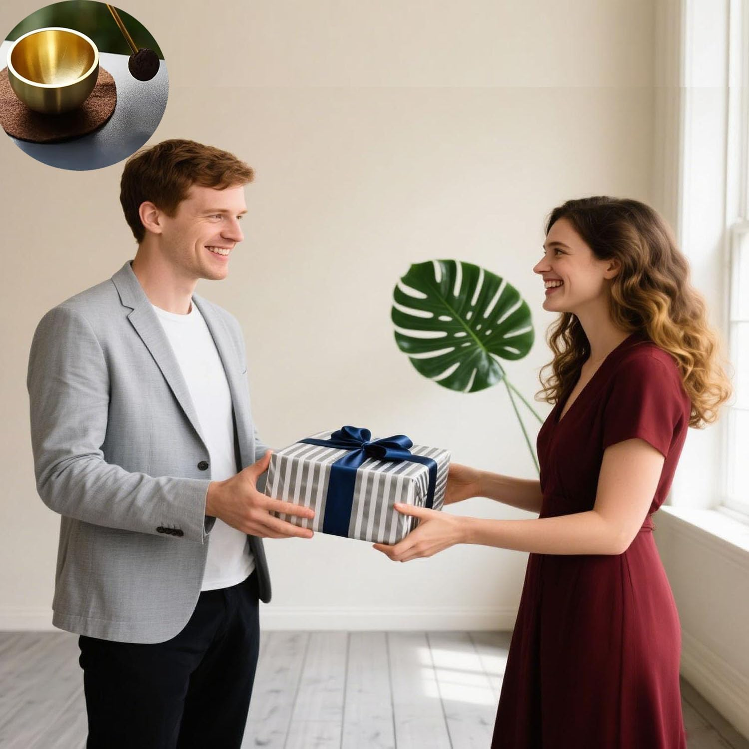 4 Cm Singing Bowl Set,Little Tibetan Singing Bowls Set,Copper Meditation Sound Bowl with Mallet and Mat,Yoga Relaxation Bowl for Meditation, Chakra Healing, Mindfulness & Relaxation image number 6