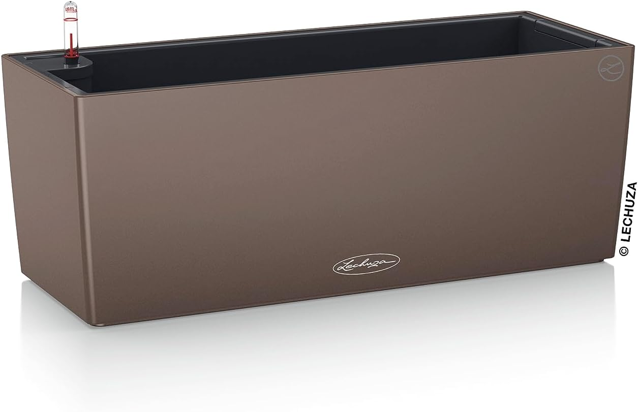 Lechuza 15674 Balconera Color 50, Nutmeg Matte, 20" X 8" X 8" Self Watering Planter, 50Cm=19.68 image number 5