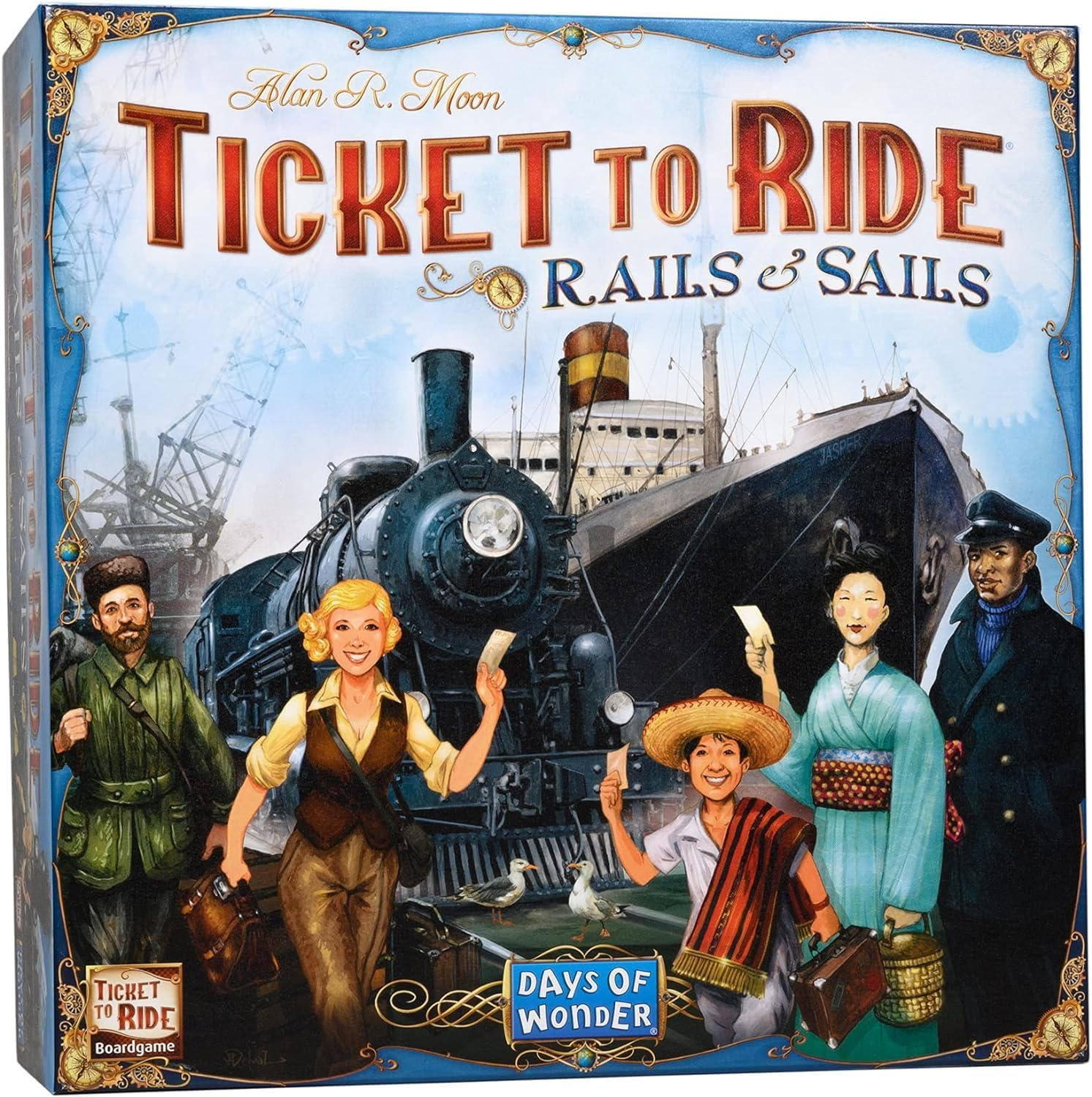 Days of Wonder Ticket to Ride Rails & Sails Board Game - Train Route-Building Strategy Game, Fun Family Game for Kids & Adults, Ages 10+, 2-5 Players, 90-120 Minute Playtime, Made by Days of Wonder image number 4