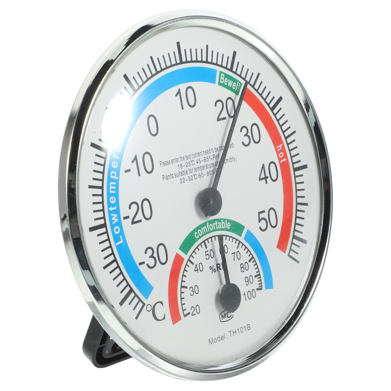 Accurate Indoor Outdoor Hygrometer Thermometer Wall-Mounted Temperature Humidity Gauge for Garden Home Office Abs image number 5