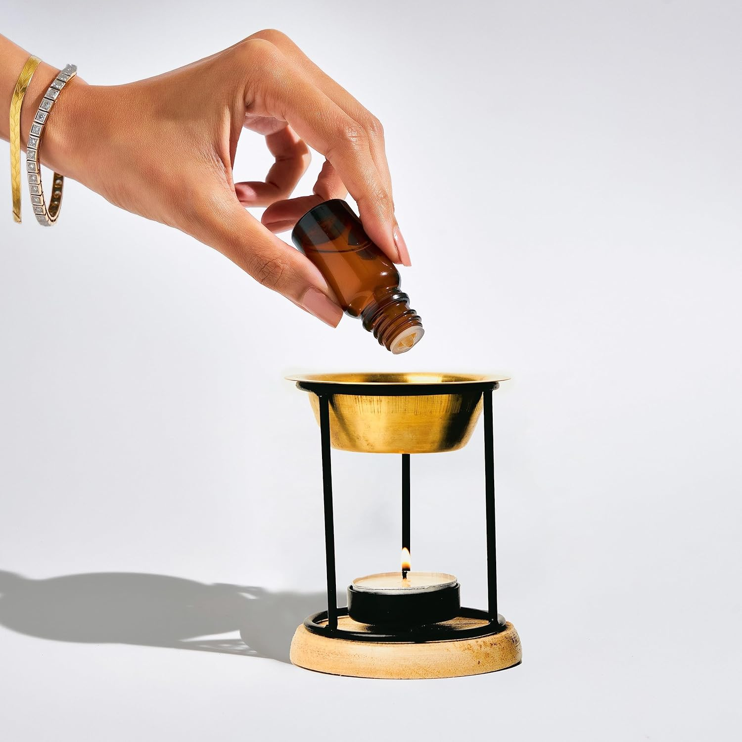 Aromafume Exotic Essential Oil Burner | Oil Diffuser with Candle | Use for Aroma Oil, SPA, Yoga, Meditation, Home Fragrance | Surprise 10Ml Oil Included image number 5