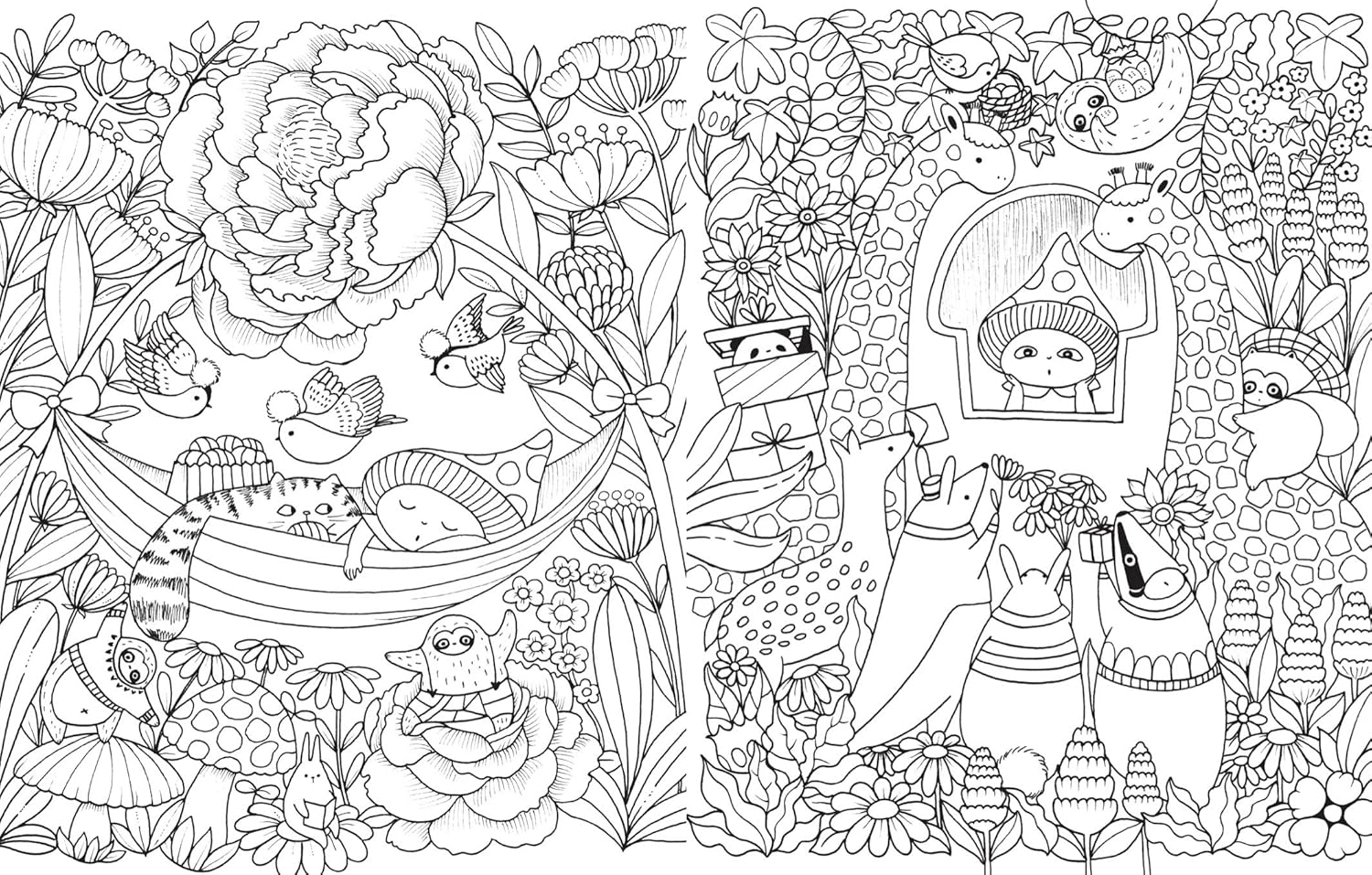 A Million Cute Animals: Adorable Animals to Colour: Volume 9 image number 1