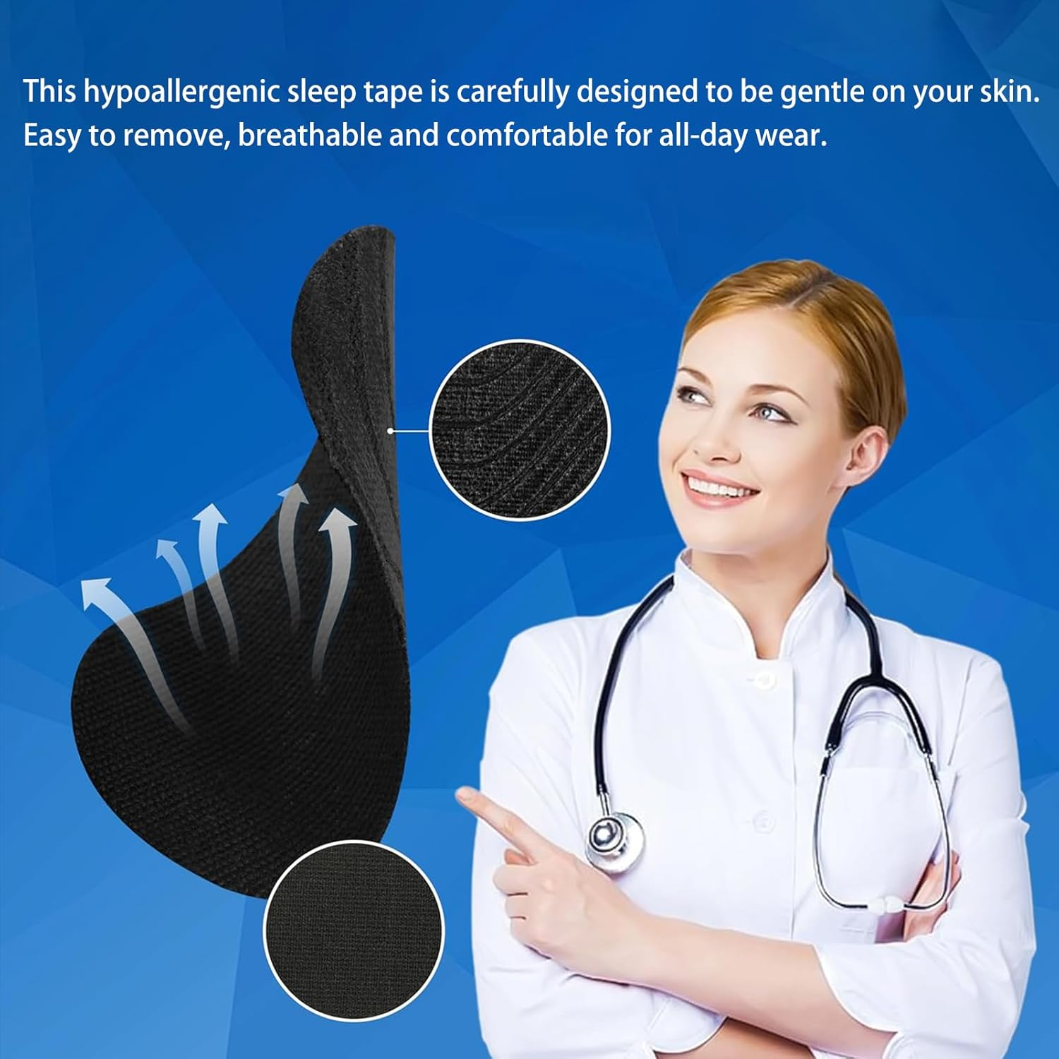 Mouth Tape for Sleeping, 30 Pieces, Snoring Aids for Men Women, Helps Stop Snoring and Develops Nasal Breathing Habits, Mouth Strips for Sleeping, Reduce Snoring, Improve Sleep Quality