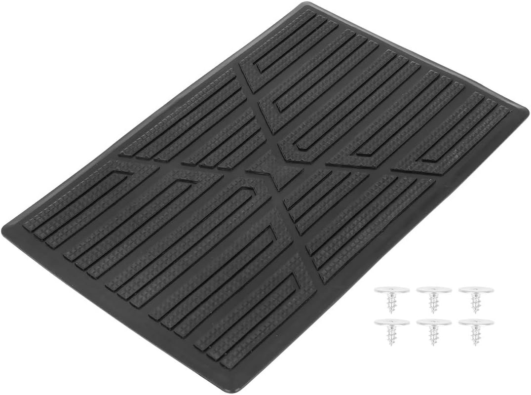 X AUTOHAUX Universal Car Vehicles Trucks Floor Carpet Mat Patch Heel Scuff Plate Foot Rest Pedal Pad image number 4