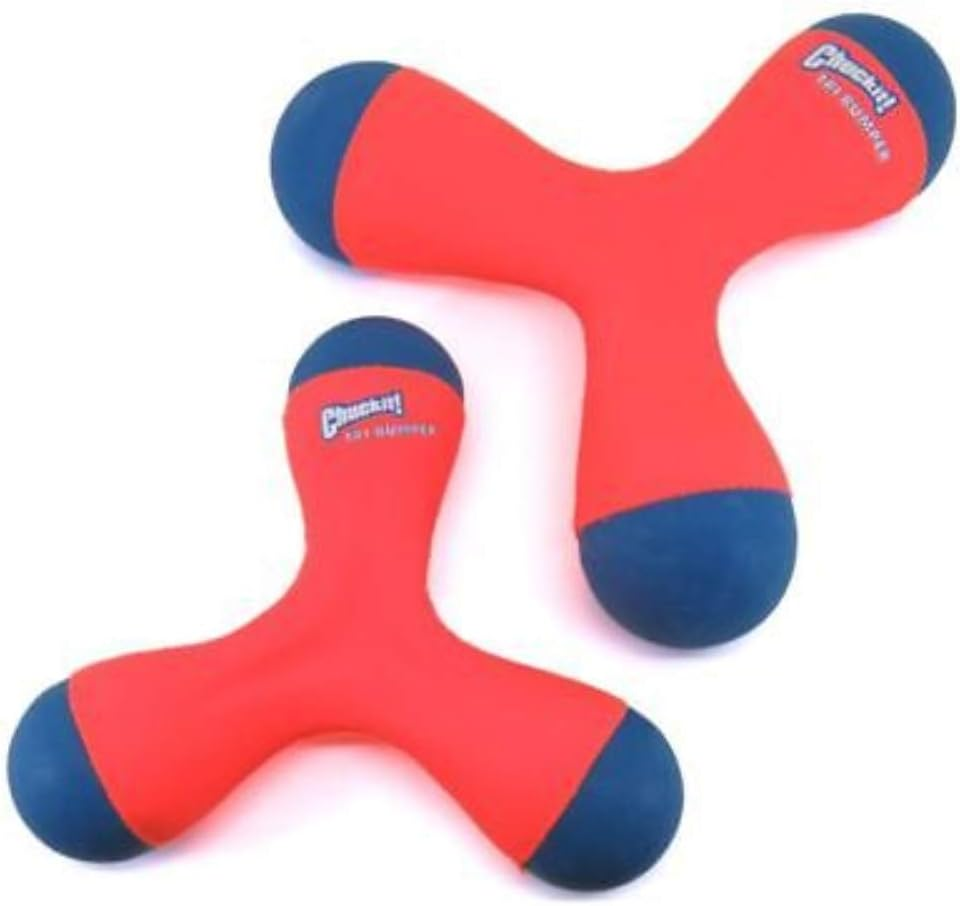 Chuckit! 52062 Tri Bumper Dog Toy, Orange/Blue, Medium image number 2