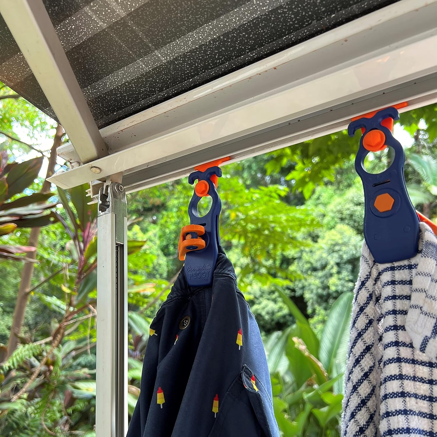 Peggy Peg - Croc-Adapter for Awning Clamps 4 Pcs - 5Mm & 8Mm- Motorhome Piping Rails - Motorhome, Caravan & as Camping Accessories - Compatible with Peggy Peg Crocodile Clips, Storm Strap & L Hooks image number 1