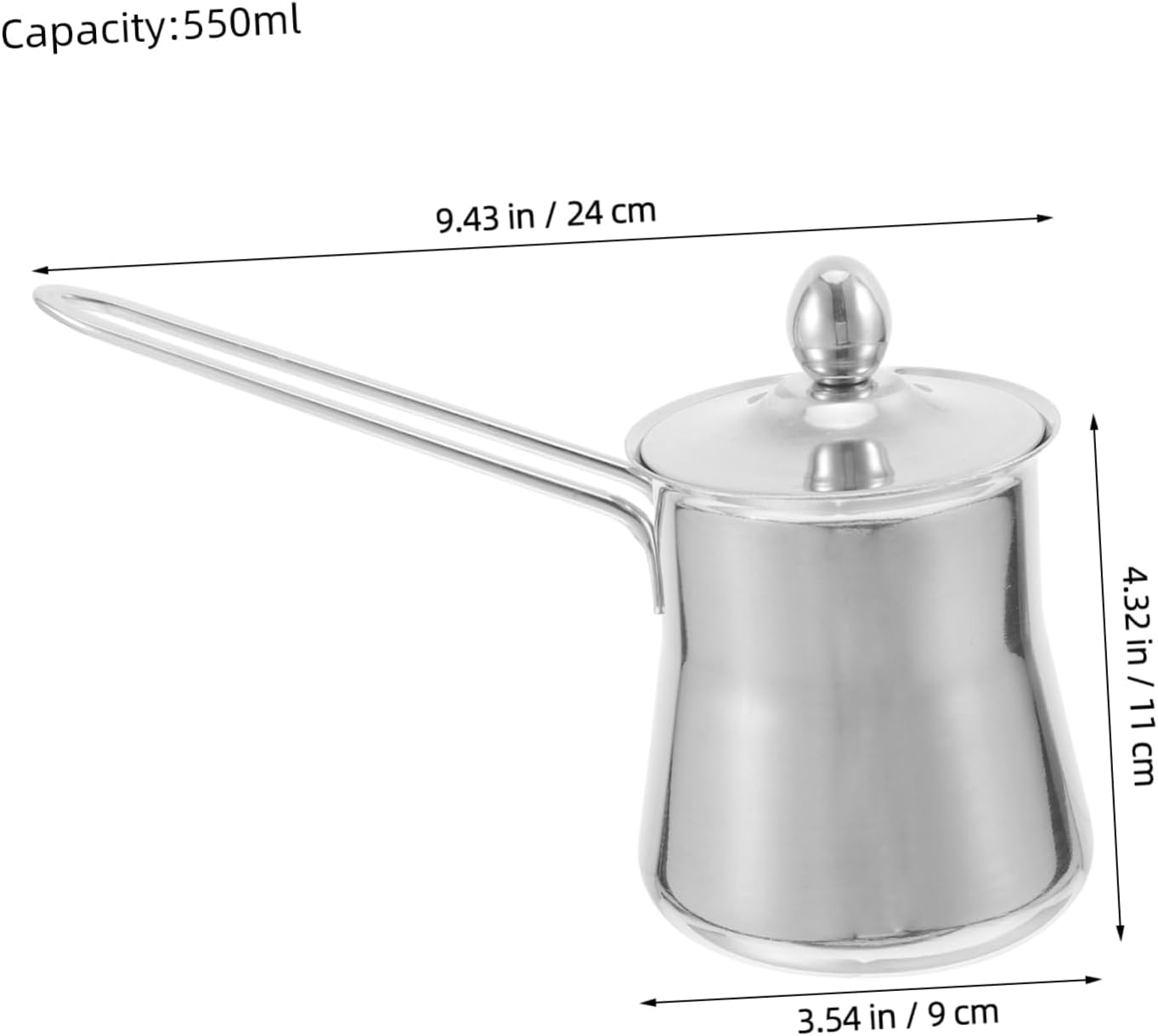 SHOWERORO Thickened Stainless Steel Frothing Pitcher with Lid Portable Milk Pouring Cup for Home Office Travel Compact Espresso Milk Jug with Handle for Coffee Frother image number 3