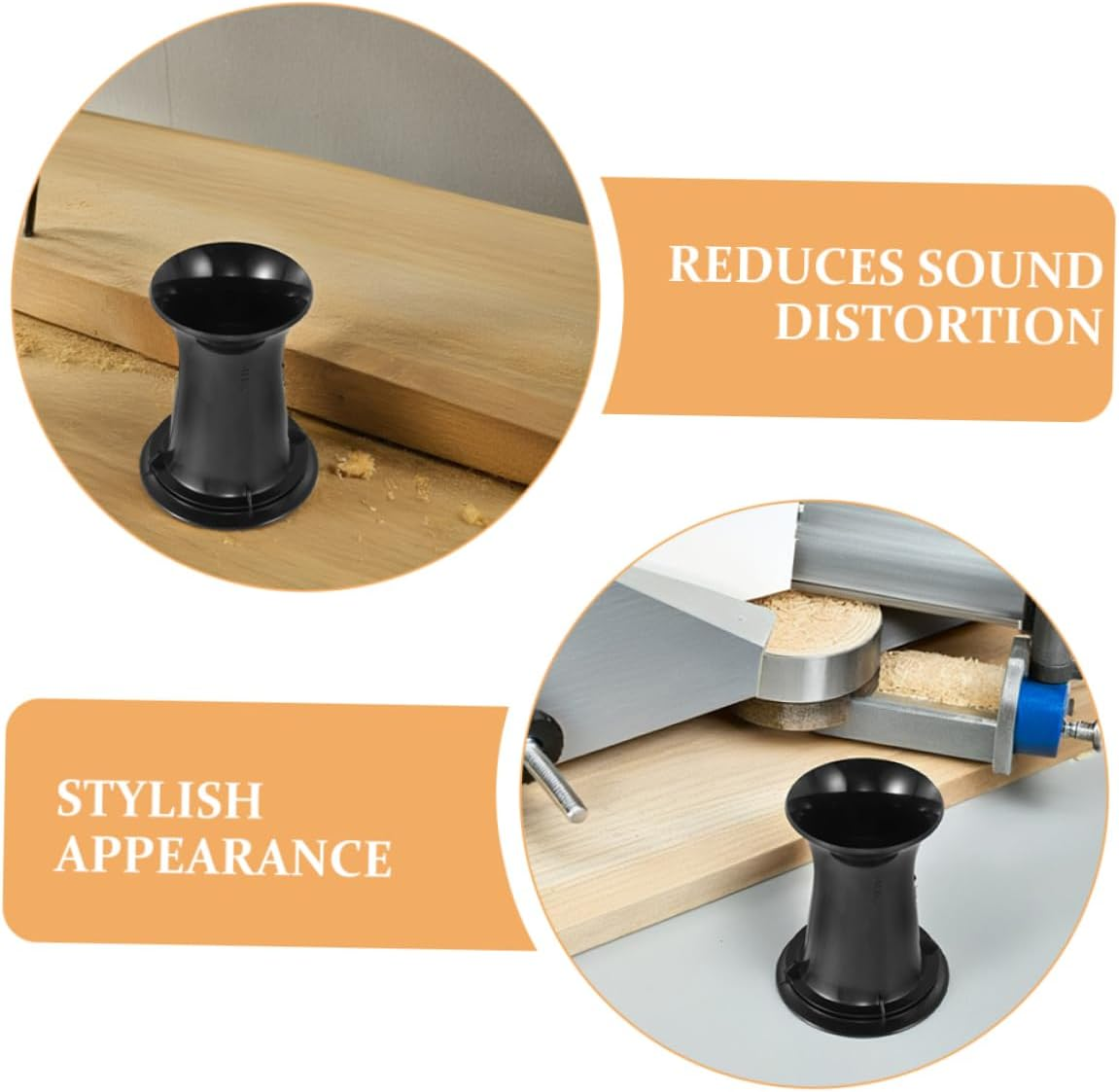 HOMOCONO 2Pcs Speaker Cabinet Port Tube Bass Reflex Woofer Box Vent for Audio Output Quick Installation Sleek Design for Home and Car Speakers Black