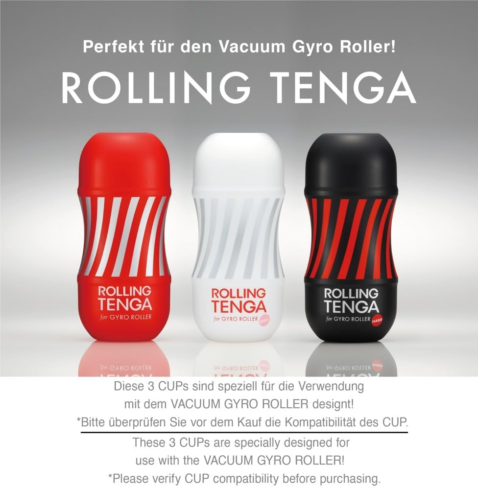 Tenga Rolling Gyro Roller Gentle Cup Soft Male Masturbator, White image number 3