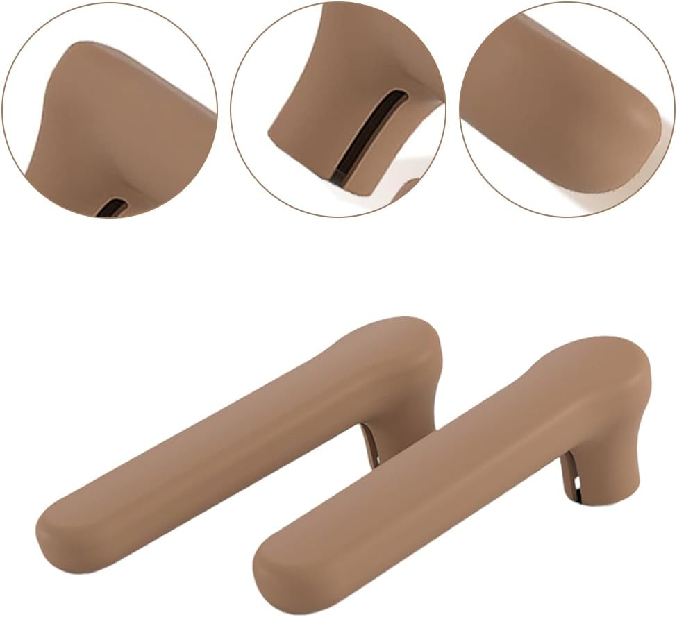 MOTRAIN 2PCS Silicone Door Handle Covers for Flat Square Door Levers, Anti-Slip, Anti-Static and Shock-Absorbing Door Knob Protectors for Child Safety and Collision Prevention, Easy Installation, Coffee image number 5