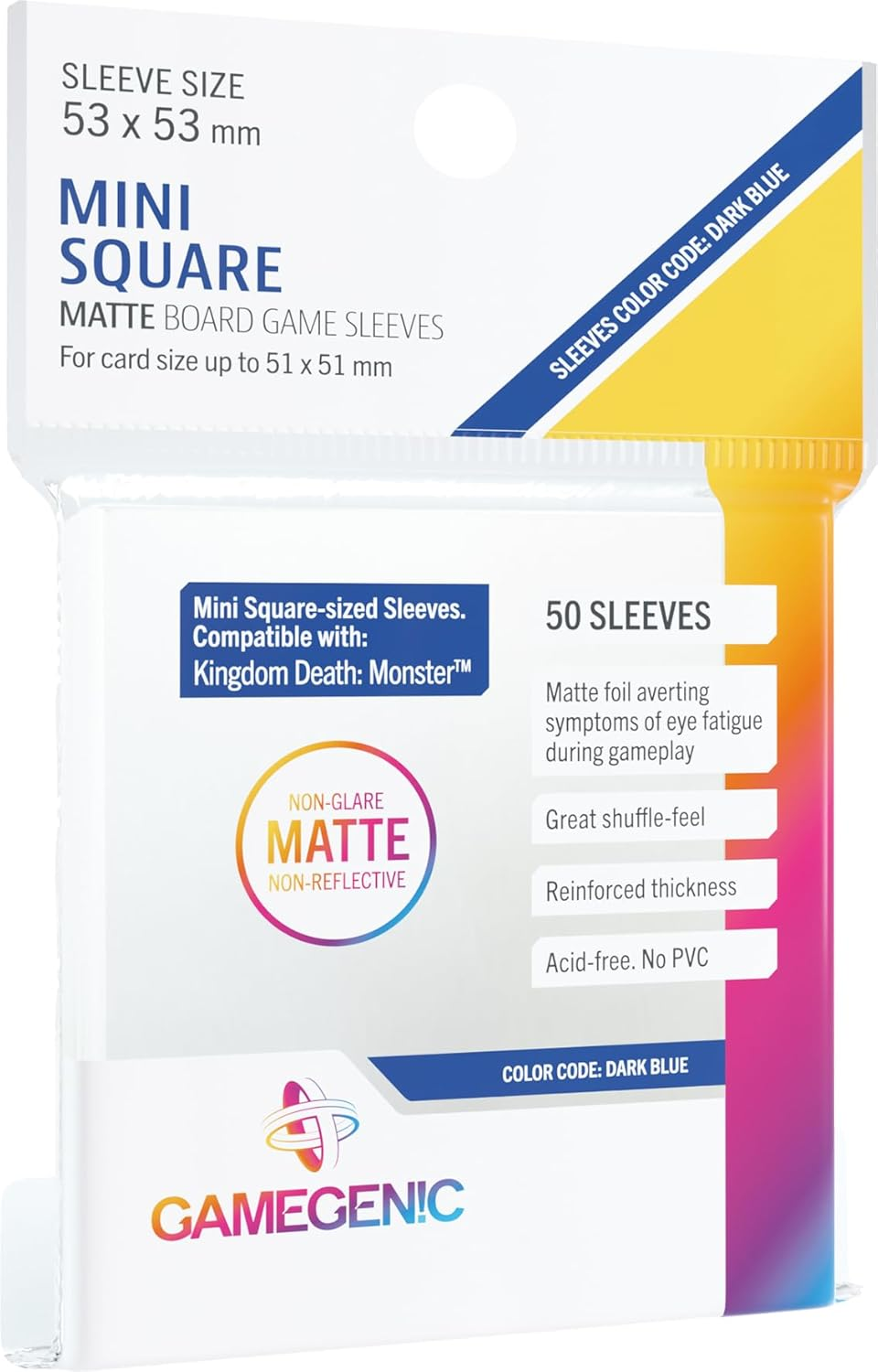 Gamegenic Mini Square Matte Board Game Sleeves (16 Pieces) image number 2