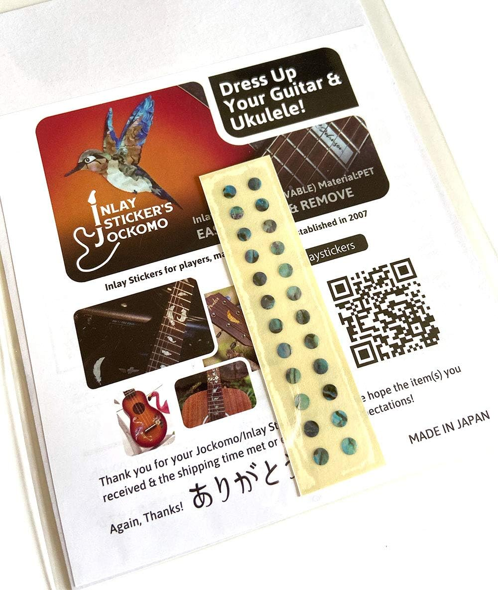 Fretboard Markers Inlay Sticker Decals for Guitar and Bass - Custom Dots Set-Ab