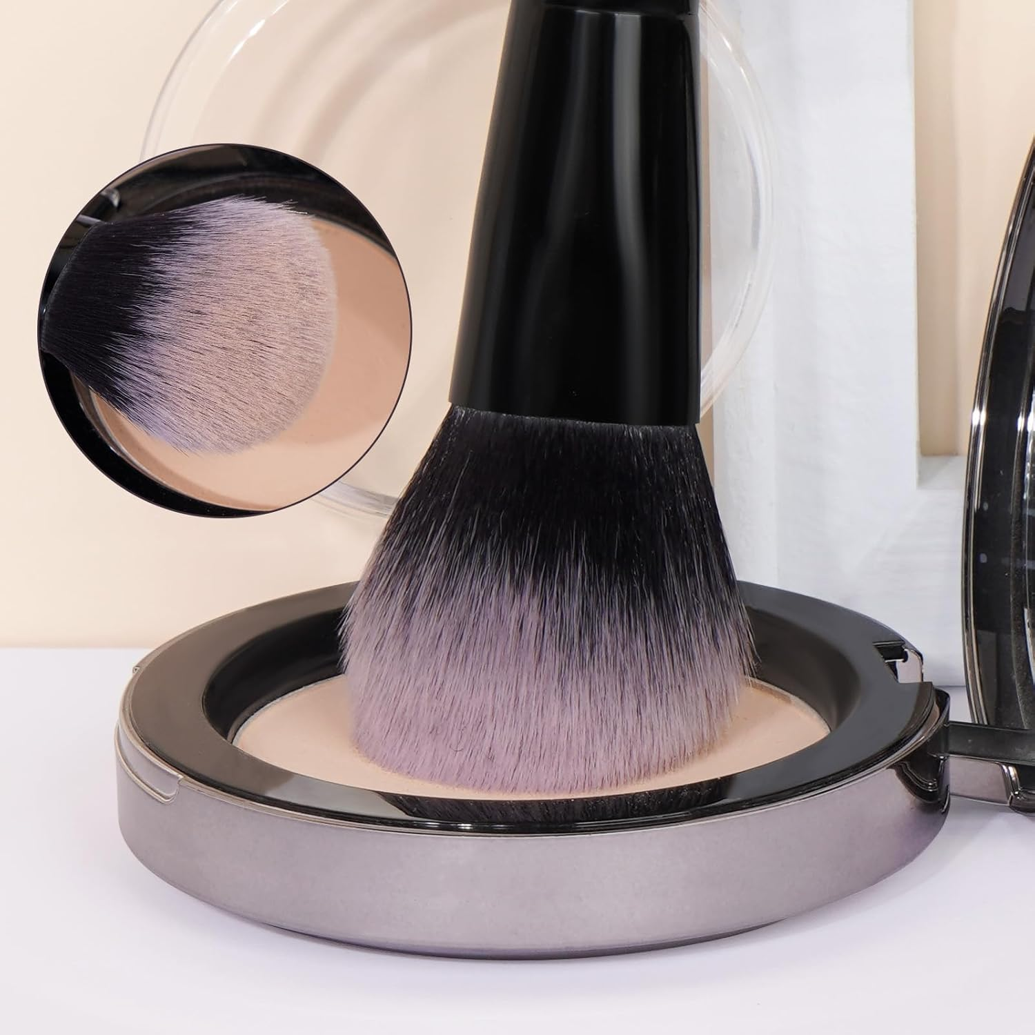 MAANGE Makeup Brushes Set 18 Pcs Premium Synthetic Makeup Brush Powder Blending Foundation Concealers Eye Shadows Blush Brushes Kit Travel Makeup Brushes (Black)