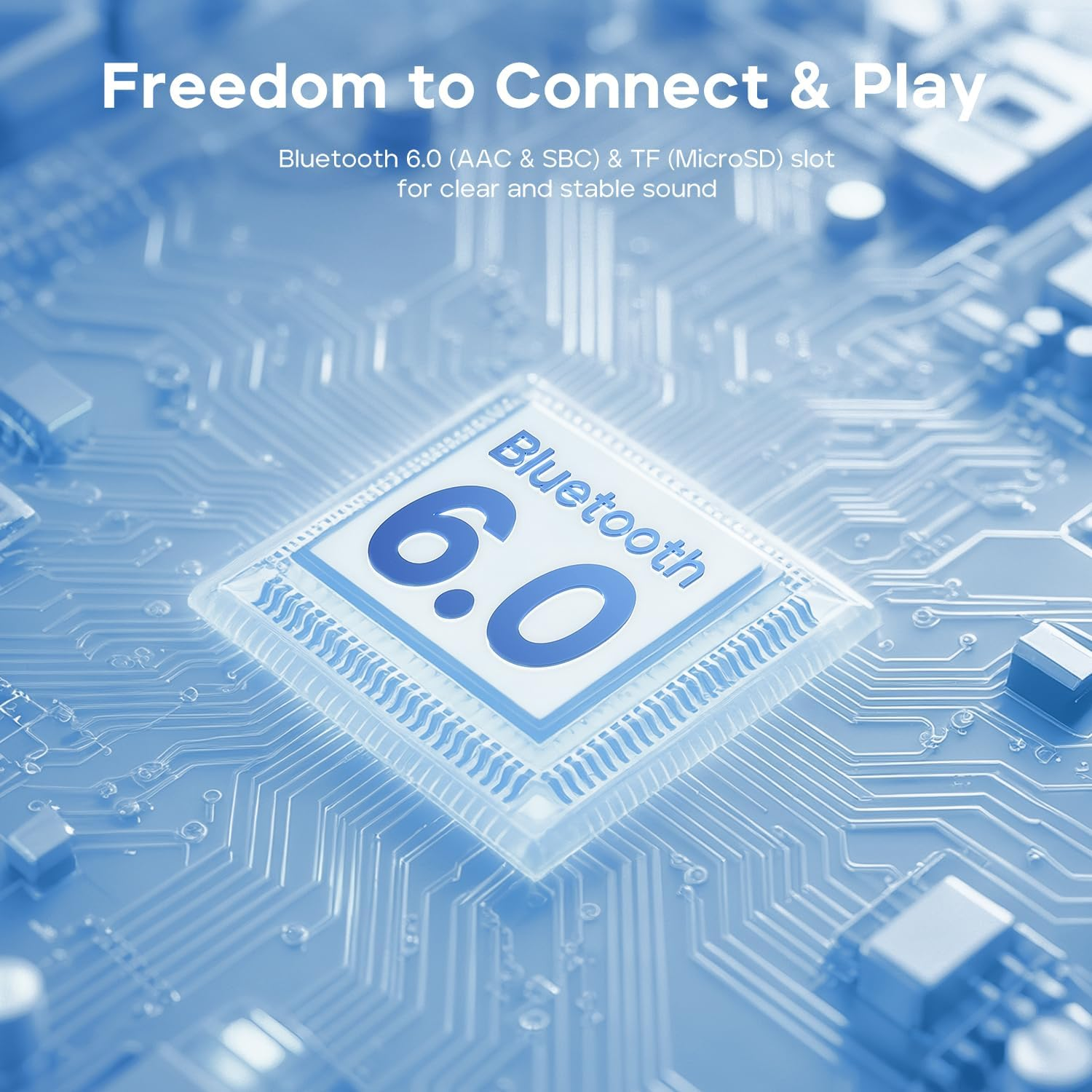 Tribit Pocketgo Portable Bluetooth Speaker, 20H Playtime, IP68 Waterproof/Dustproof, Wireless, BT6.0, Shower, Powerful Sound, Custom EQ, TWS, Support TF Card, Floatable, Type-C, Travel/Outdoors/Home - Blue image number 4