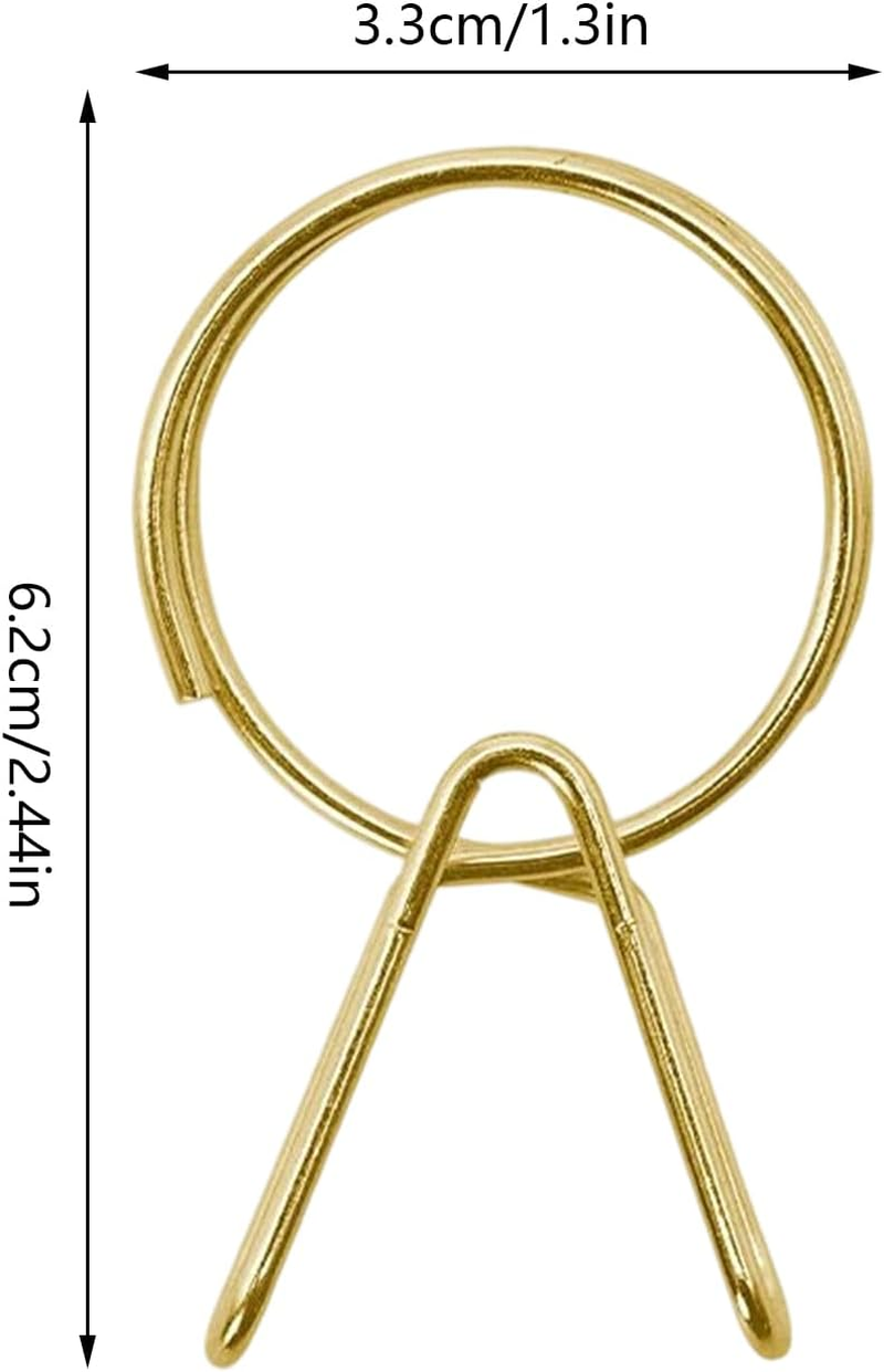 Keychain Pocket Clip - Key Chain Ring Clip, Compact Holder | Secure Ring Attachment for Men Women Keys Wallet Purse Belt Pocket Car Work Office Travel Security Organizer Everyday Pants Bag Accessories image number 5