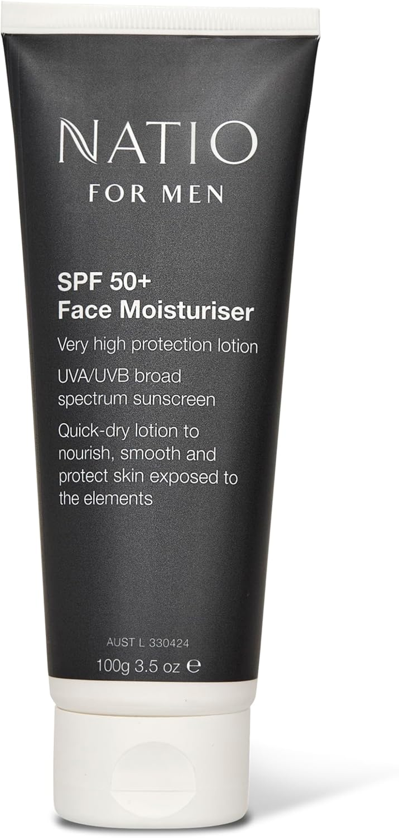 Natio Australia Natio Australia for Men SPF 50+ Face Moisturiser 100G - 2-In-1 Face Moisturiser & Sunscreen for Men - Broad Spectrum UVA/UVB Protection, Non-Greasy, Quick-Drying - Made in Australia image number 5