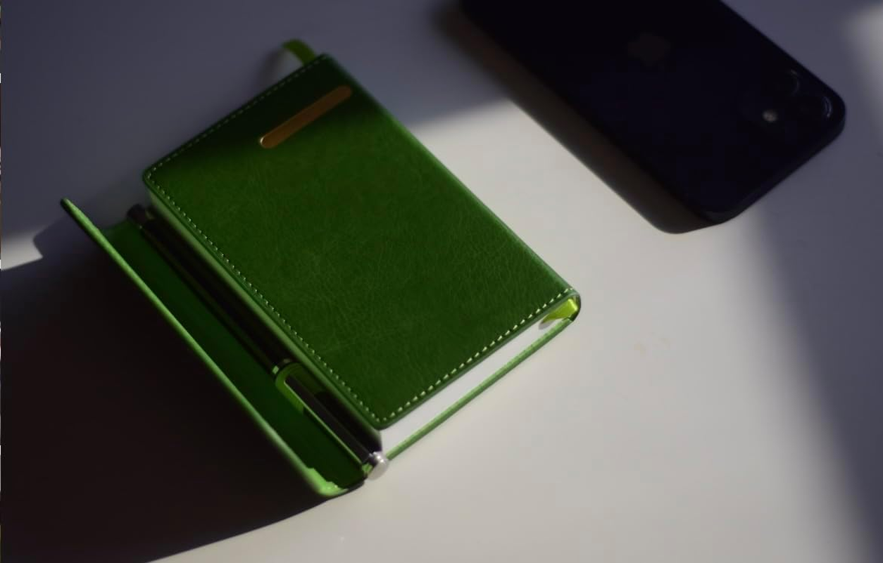 Pocketable Stonepaper Notebook with Magnetic Clip and Pen - Eco-Friendly, Compact, Travel-Friendly, Sustainable