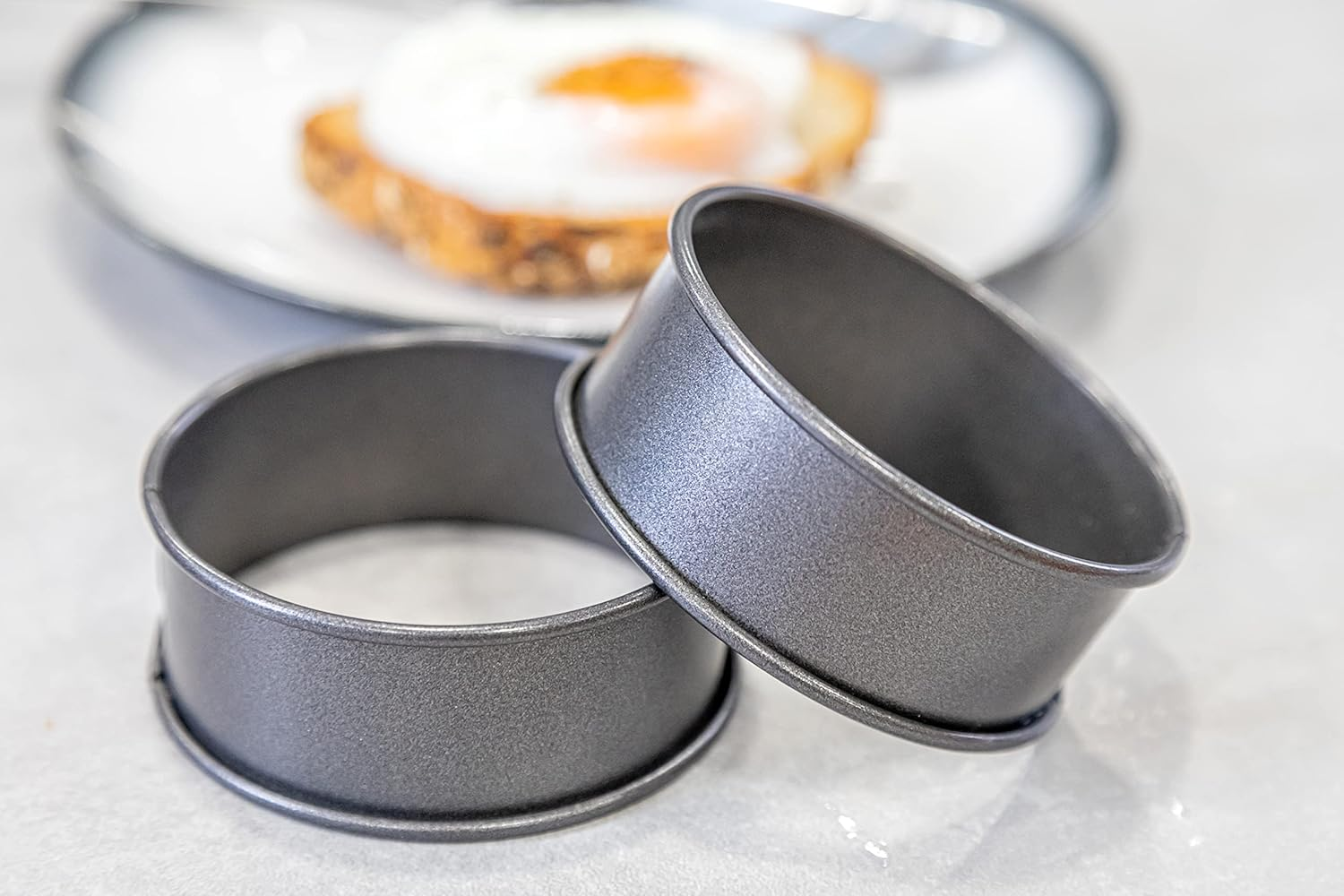 Kitchen Craft Non-Stick Egg Poachette Rings, Black, 5028250136084 image number 3