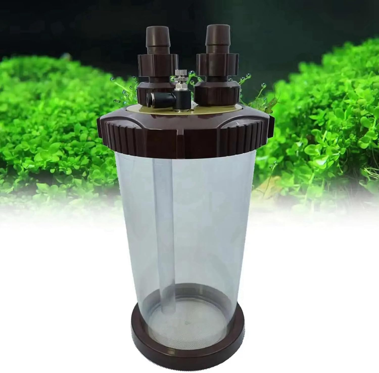 Aswalling 2X Clear CO2 Atomizer External Turbo Super Diffuser Atomizer Fish Tank Aquarium Waterplant Fish Tank Landscape Aquatic image number 1