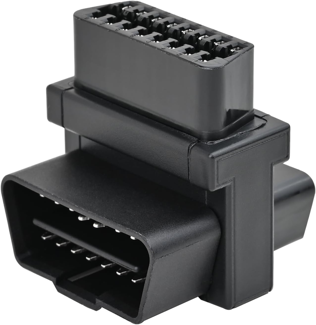 Ikkegol Pocket OBD2 Splitter Cable, OBD II Full 16 Pin 1 Male to Dual Female 1 to 2 T Split 2 Way Extension Converter Adapter for Diagnostic Extender (Bottom Widest) image number 1