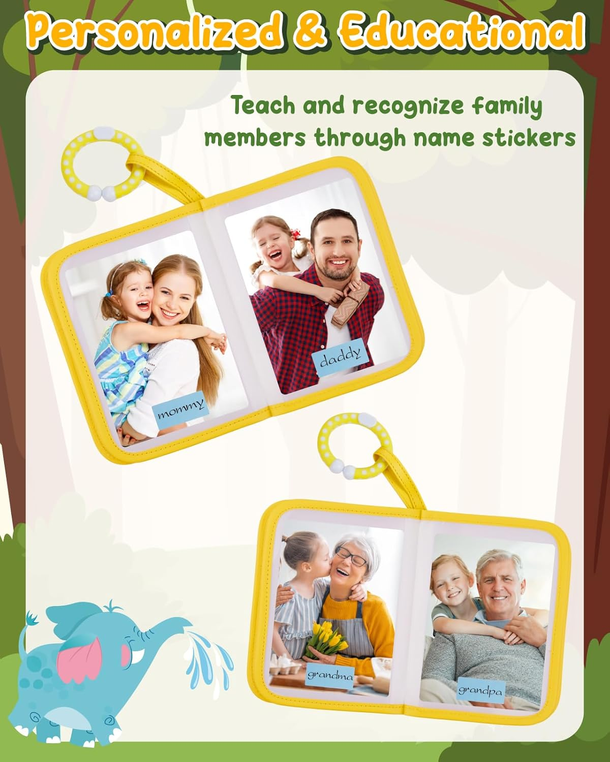 Lilian&Gema Baby'S My First Photo Album &ndash; Soft Photo Album for Baby with Adorable Design, Holds 4X6 Pictures, Perfect Baby Photo Albums for Newborn, Toddler & Kids image number 3