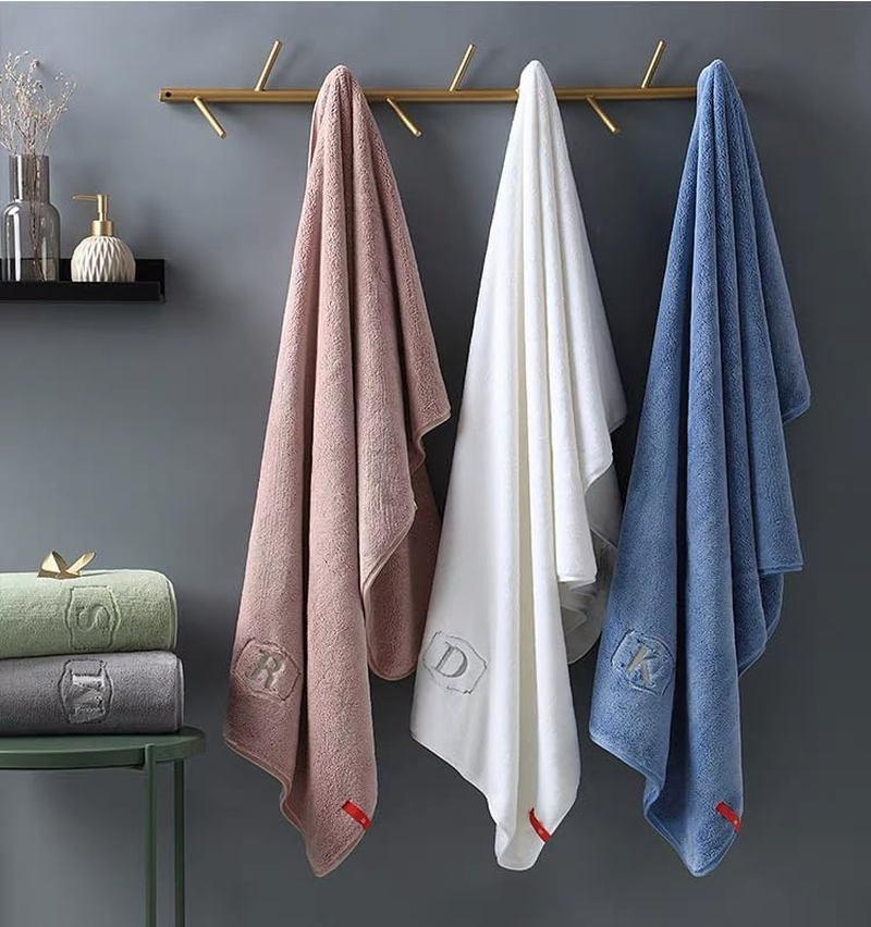 KKAERDIYA Microfiber Towel 90X160 Cm 2 PCS Bath Towel Microfiber Soft, Durable and Light Weight (35 * 75+80 * 150-GY) image number 5