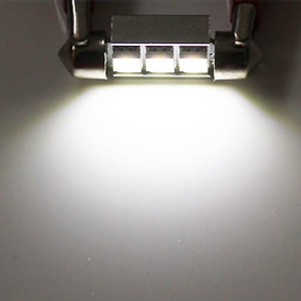 Polarlander 10Pcs 2SMD Canbus 36Mm 5050 LED C5W Led Dome Lights License Plate Lights Sourcing Reading Bulbs Roof Lamp image number 5