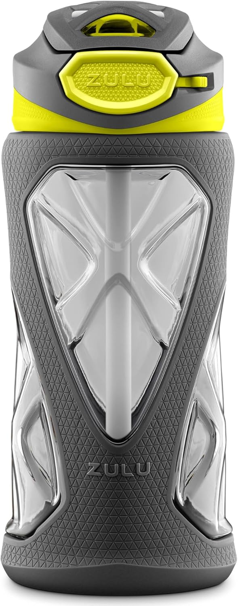 Zulu Torque Bpa-Free Plastic Water Bottle with Flip Straw, 12 Oz, Purple