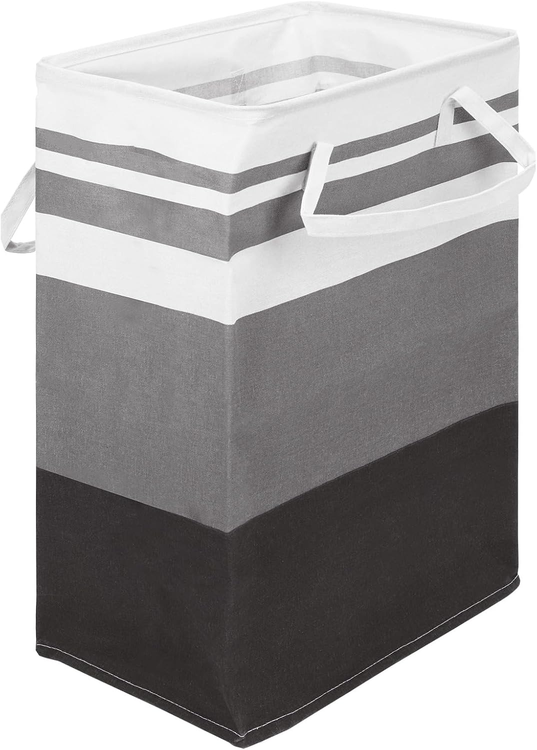 Glarks 1 Pack 75L Large Laundry Basket, Waterproof Laundry Hamper with Long Reinforced Handles, Collapsible Freestanding Clothes Hamper for Bedroom, Bathroom, Dorm(Pink Stripe)