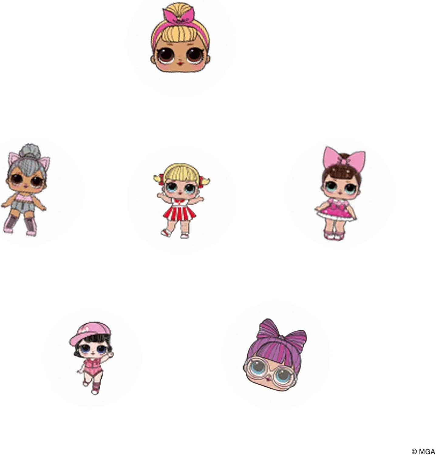 SES Creative 14193 L.O.L. Surprise L.O.L. Nail Transfers, Bunte Aufkleber image number 4