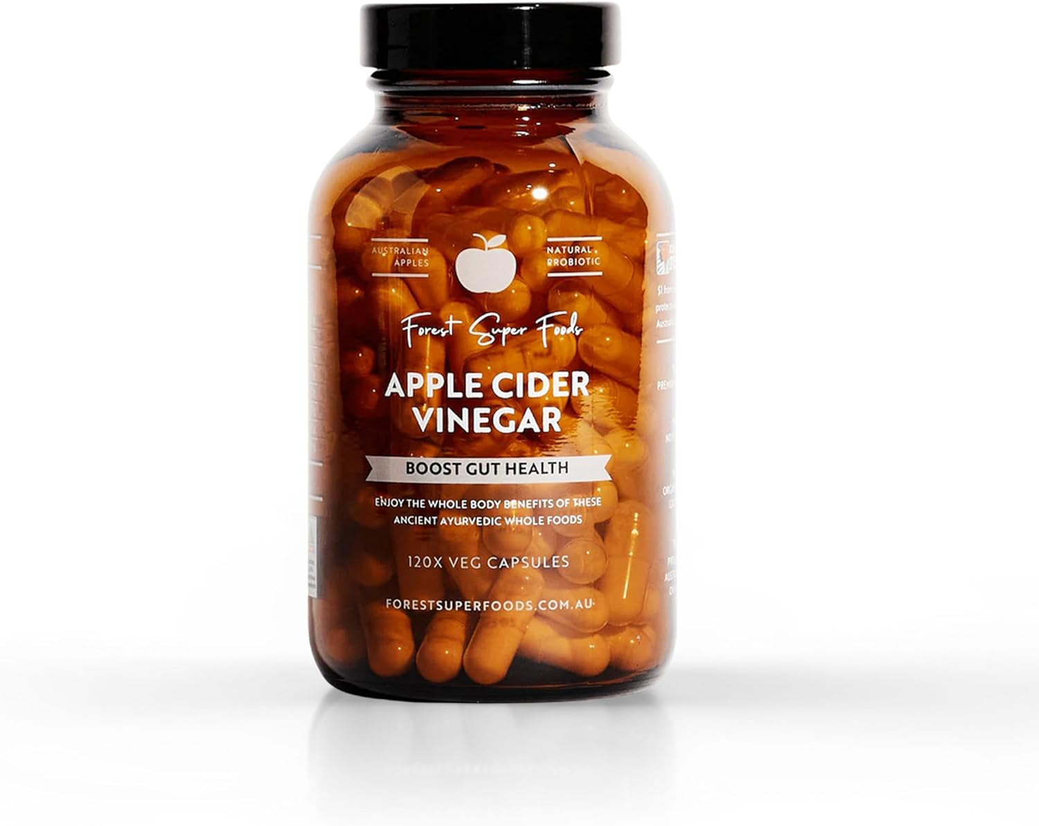Forest Super Foods Australian Apple Cider Vinegar Capsules for Mother &ndash; 120X Capsules - 100% Australian Apples, Prebiotic + Natural image number 3