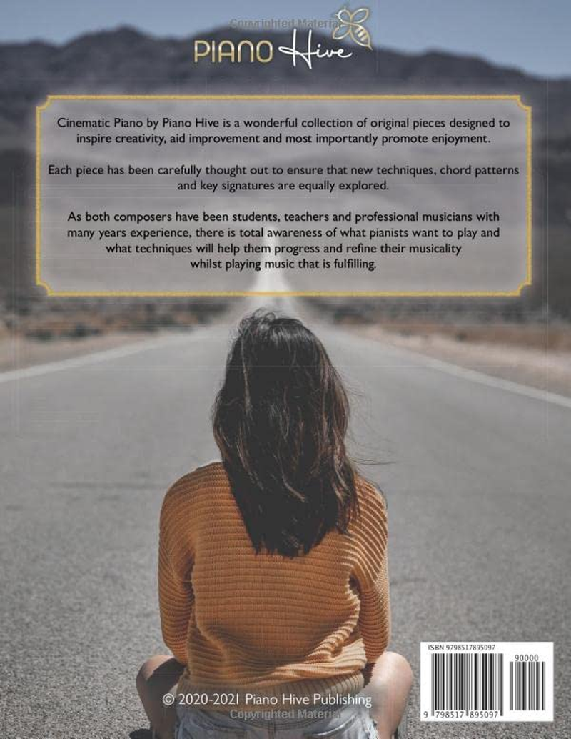 Cinematic Piano: Beautiful, Cinema Inspired Piano Sheet Music Book for Adults & Children. Grade 3-5. Intermediate - Advanced. Audio Supported