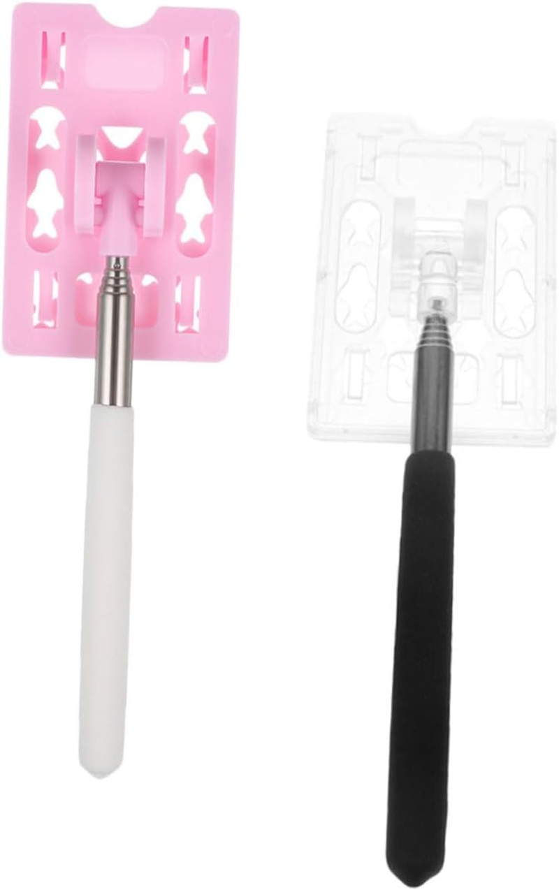 SUPVOX 2Pcs Car Supplies Car Card Toll Stick Payment Holder Toll Tag Holder for Car Garage Parking Aid Parking Card Holder Stick Parking Garage Card Holder the Sign Telescopic Abs image number 5