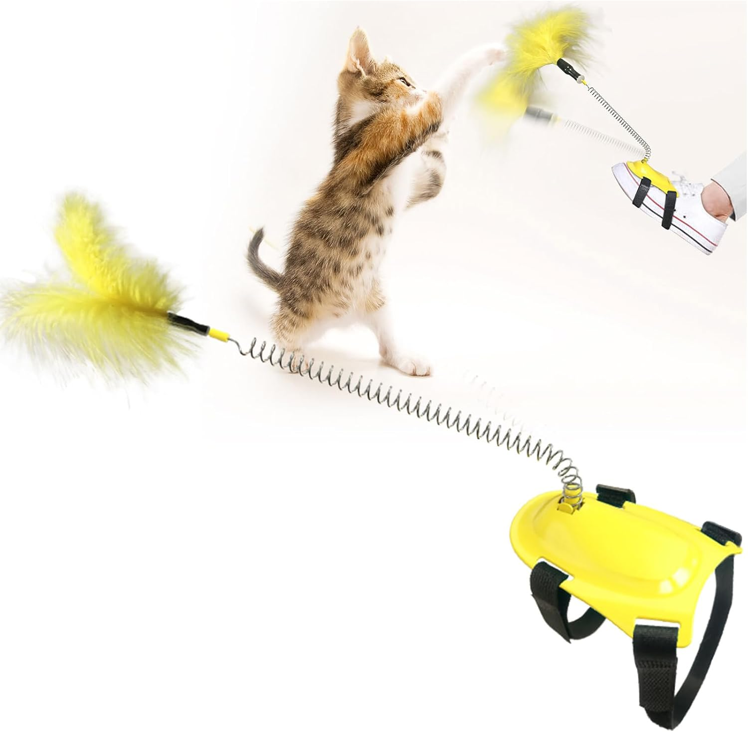 Cat Feather Collar Toys, Interactive Cat Toys for Indoor Cats Teasing Wand Collar Funny Cat Toy,Suitable for Old Kittens and Kittens to Exercise/441 image number 2