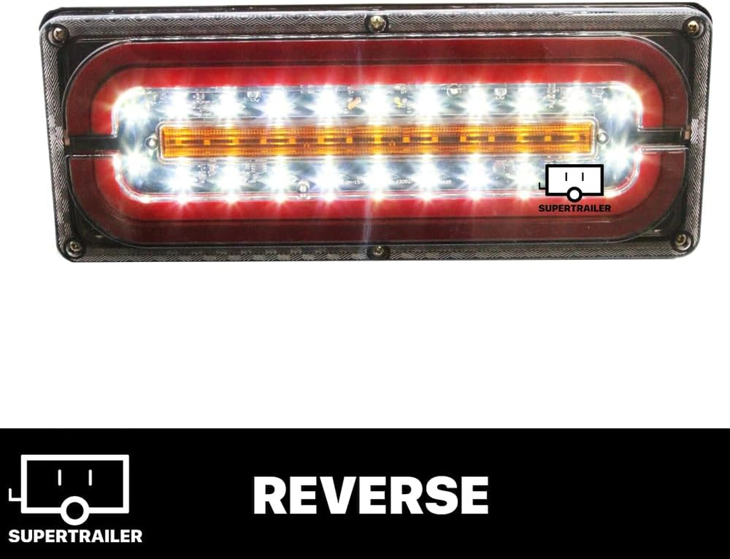 2X Sequential Indicator LED Tail Lights Trailer Ute Caravan Truck Stop 10-36V image number 3