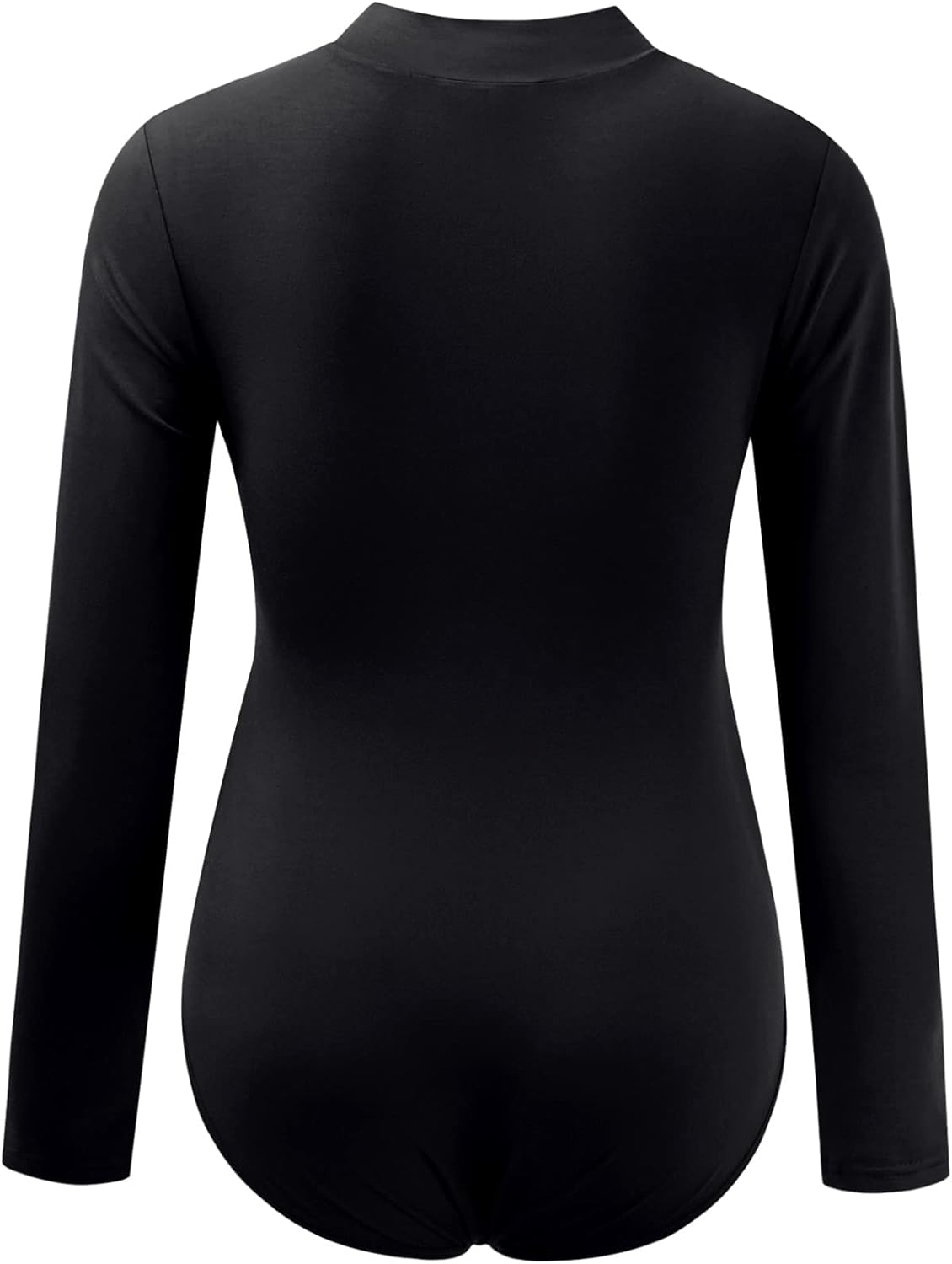 Bhome Maternity Shirt Mock Neck Long Sleeve Bodysuit for Pregnant Photoshoot image number 1