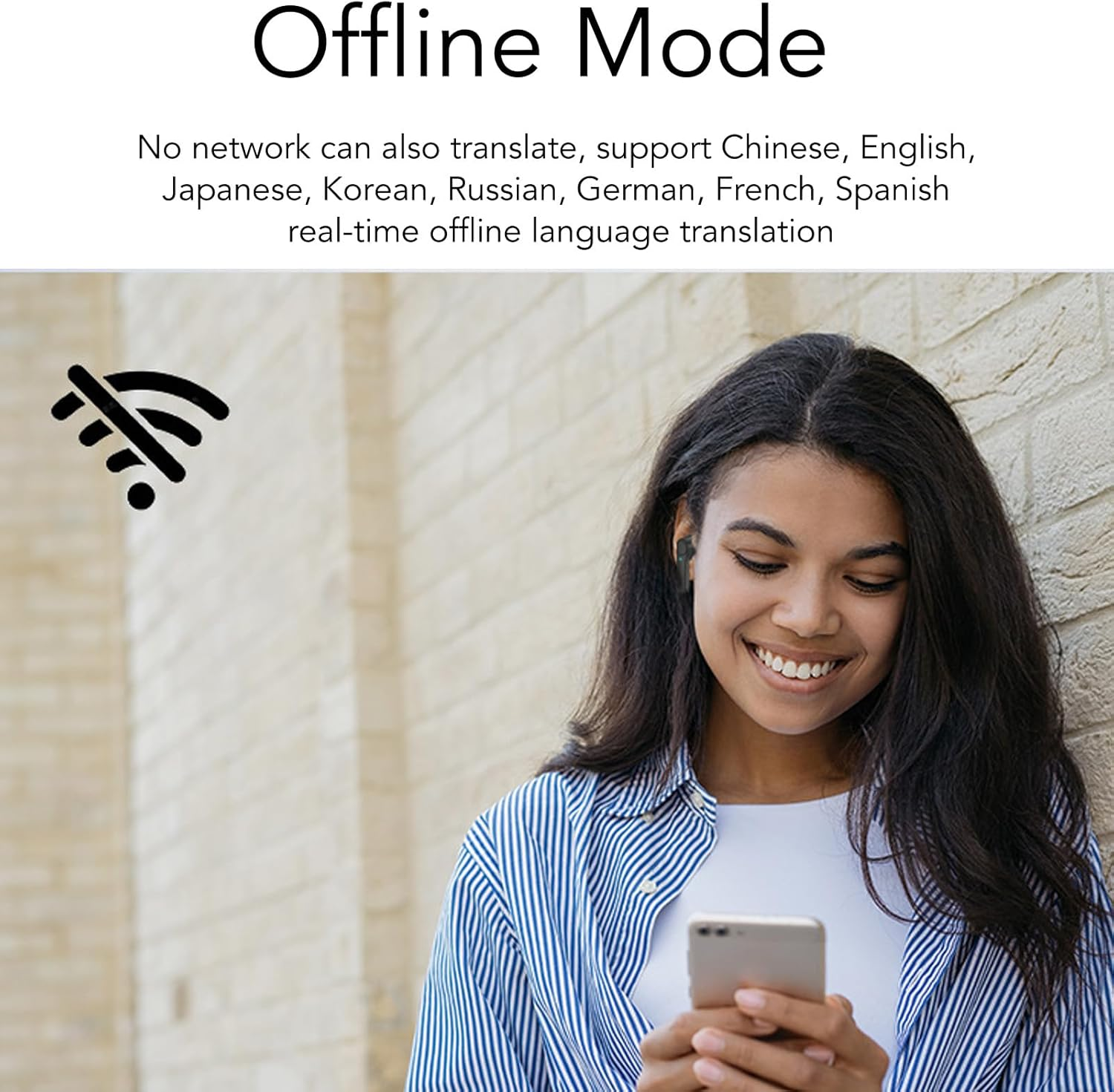 Focket Language Translator Earbuds, 5.3 Real Time Translation with Offline Support for Travel image number 1