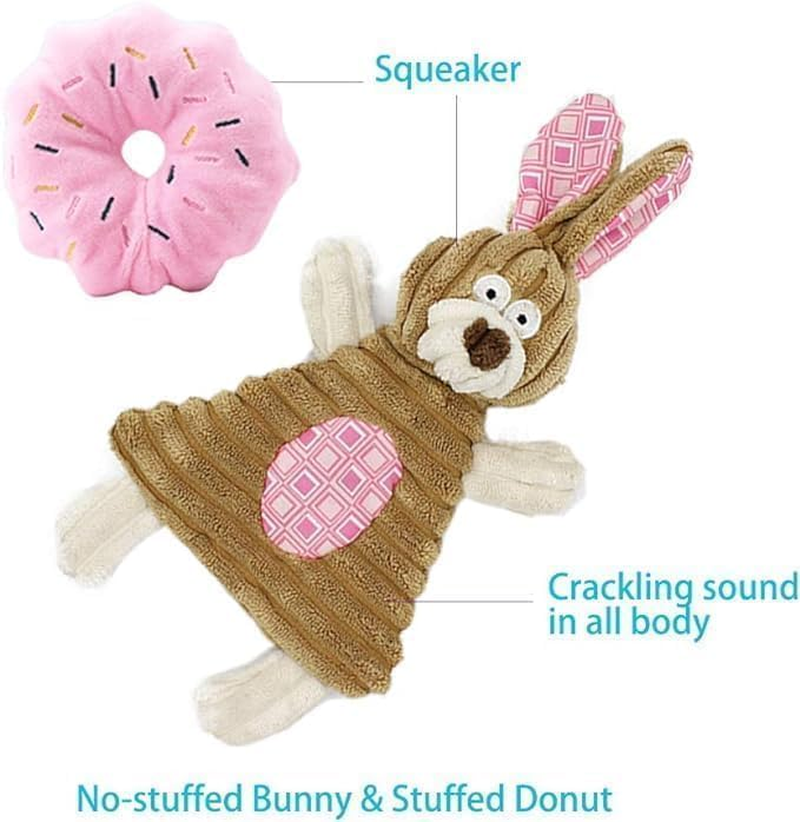 Puppy Toys for Teething, Puppy Chew Toys for Small Dogs, Crinkle Dog Toys Small Breed Boredom and Stimulating, Dog Toys for Small Dogs, Pink, 5-Pack image number 1